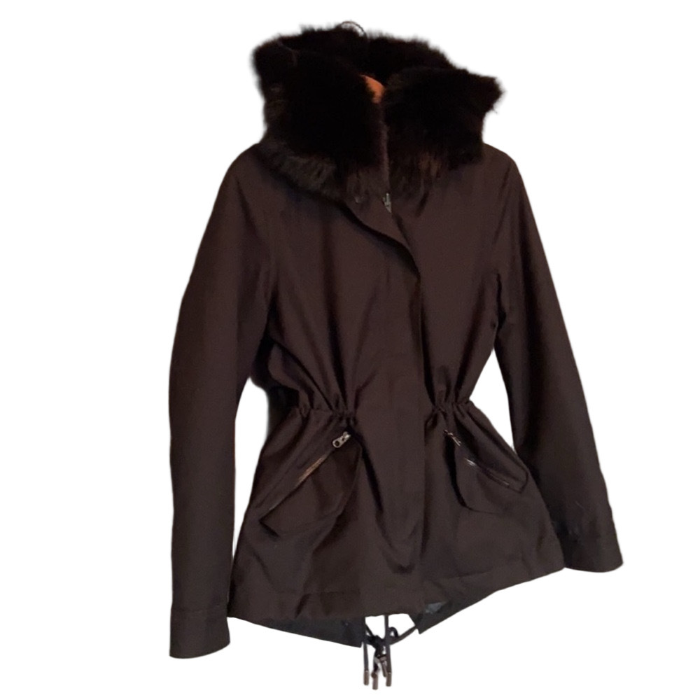 🎉HOST PICK🎉 NEW Intuition Paris Renard Fox Fur Parka  | FR34 = US2 - Picture 4 of 16